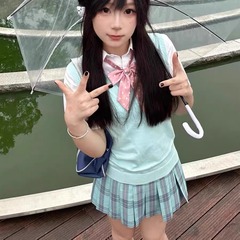 璃海jk制服裙原创正版学院风百褶裙日系短裙套装小田町无袖马甲女