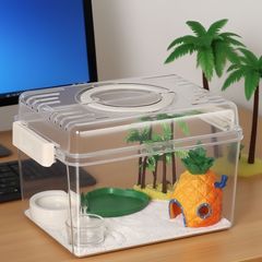 寄居蟹饲养箱套装螃蟹相守蟹饲养缸寄居蟹新手饲养盒宠物儿童礼物