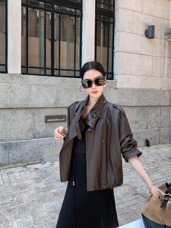 小皮衣外套女短款2025秋季新款小个子立领气质酷飒风复古PU皮夹克|undefined