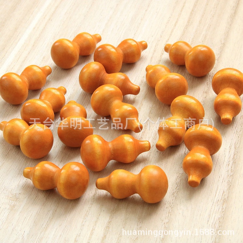 DIY手工编织桃木葫芦木质工艺品挂件摆件散珠配饰中国结饰品配件