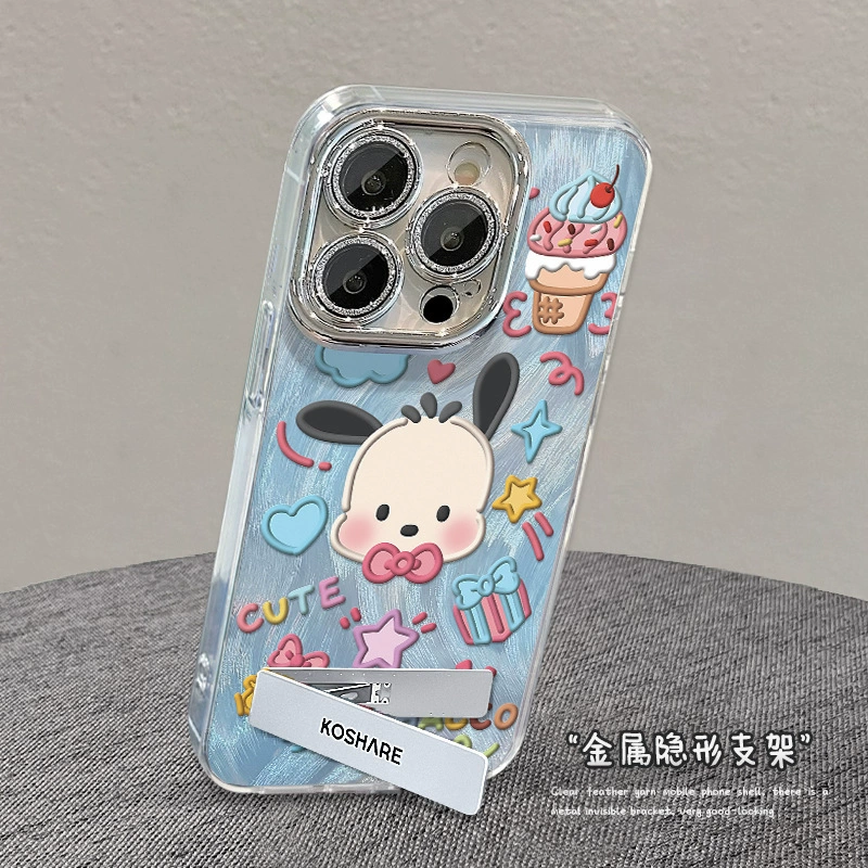 Яблоко, Hello Kitty, совместимый с iPhone 15, чехол для телефона, милые трубки, браслет, iPhone 13 Pro, объектив, iPhone, 8