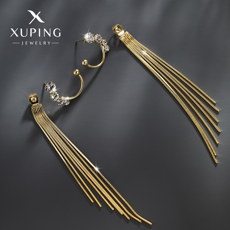 Xuping Jewelry Snake Bone Chain Tassel E...