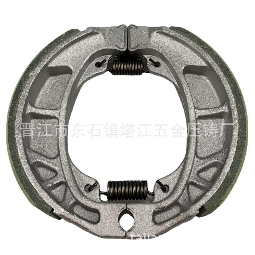 MOTOCICLETA Zapata de freno de la motocicleta 110 universal cg125 cuero verde suave freno resistente al desgaste