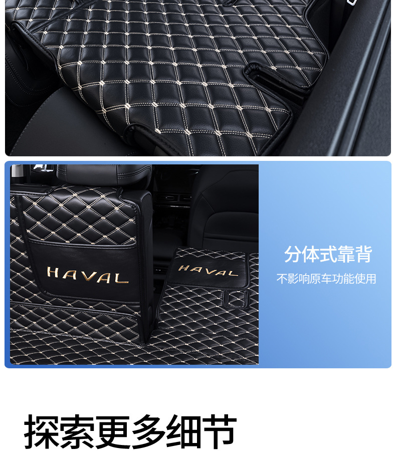 Suitable for 25 Models of Haval Raptor Trunk Mats, Fully Enclosed Raptor Interior Modification Special Car Trunk Mats