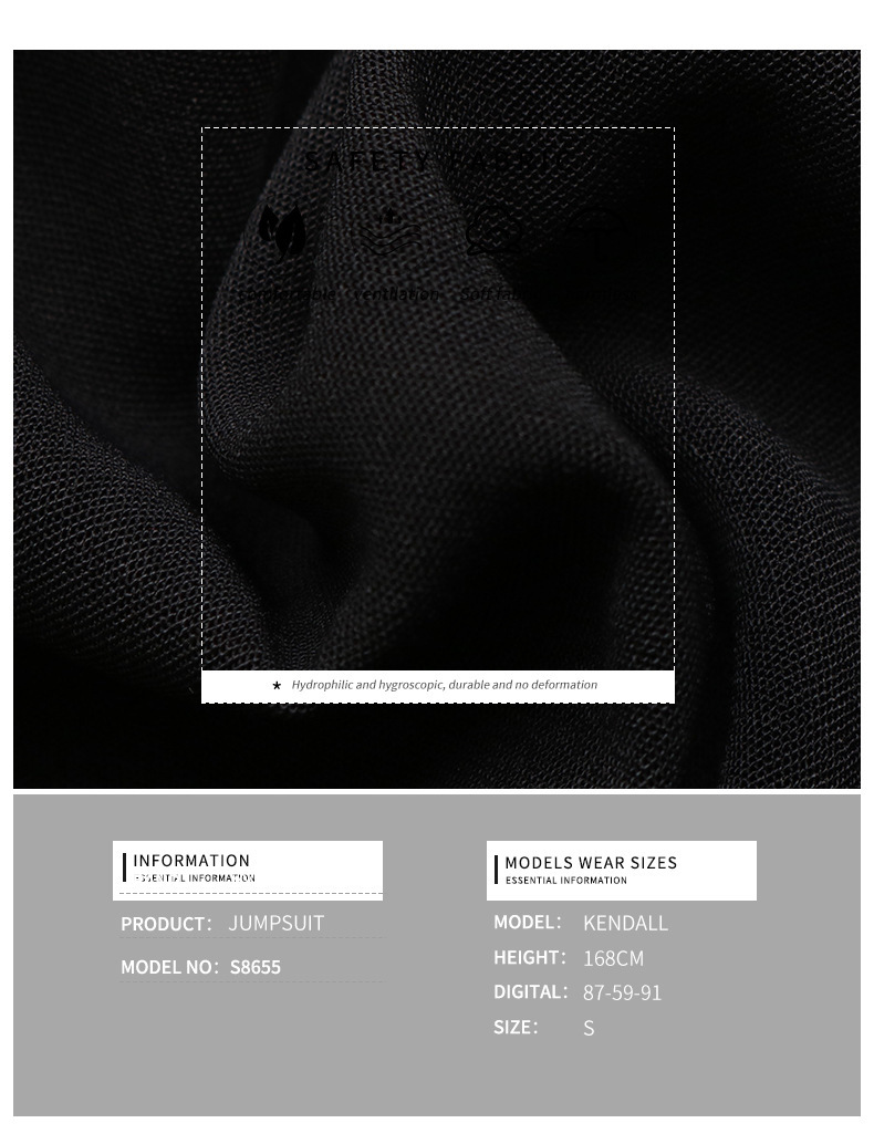 Chillgio Frauen soild lässig elegante Cat suits schicke koreanische Bluse Büro Stram pler Sommer V-Ausschnitt schlanke einteilige Kombination insgesamt – Detail 5