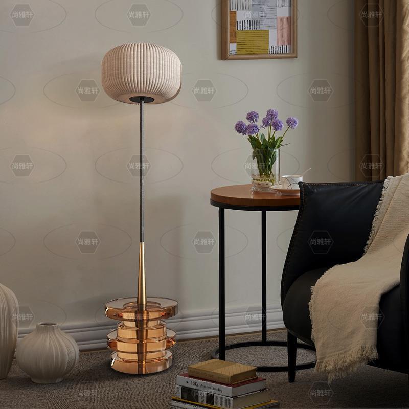 Minimalist Zhongshan Factory Direct Sales Model House Homestay Art Sofa Side Floor Lamp Bedroom Creative Tea