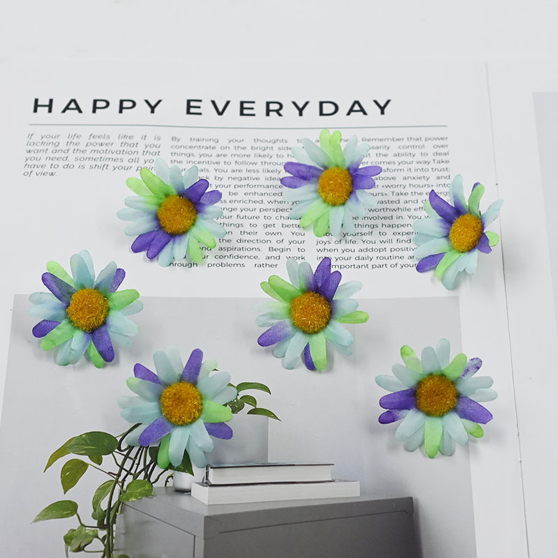 Accesorios para arreglos florales del fabricante Zhaoping: pequeños crisantemos silvestres artificiales para arreglos florales DIY para horquillas, flores artificiales semiterminadas.