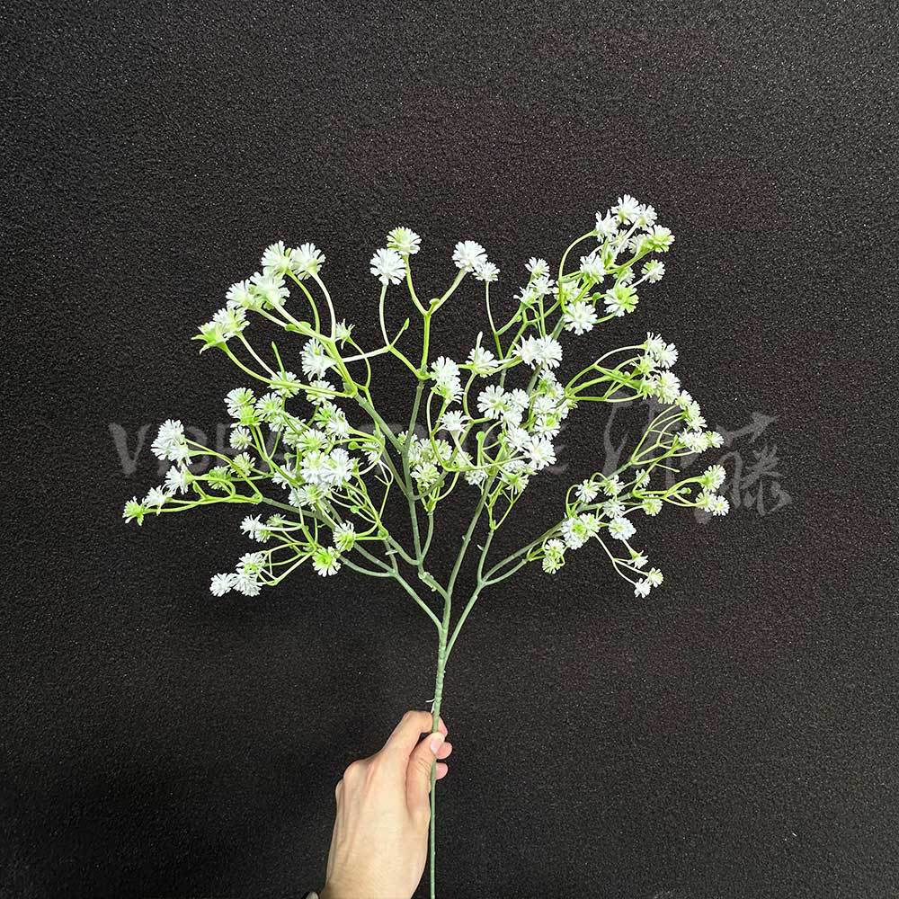 Arreglo de flores de guía de diseño de bodas blanco Arreglo de flores de guía Sala de estar del hotel Decoración de flores falsas Fábrica de flores artificiales al por mayor