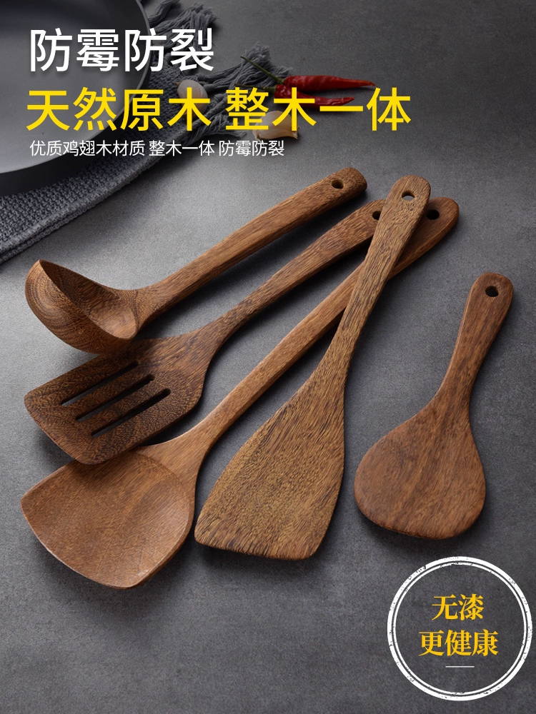 Оптовая chicken wing wooden spatula дом кухня без прилипания деревянная деревянная ложка - устойчивая к дереву - жаркое со - нержавеющей ложка
