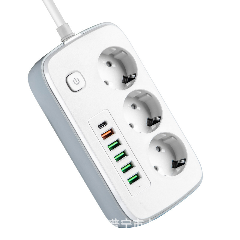 6USB 5USB + 1PD TYPE-C Carga estándar europeo regulación europea Amazon enchufe aprobado