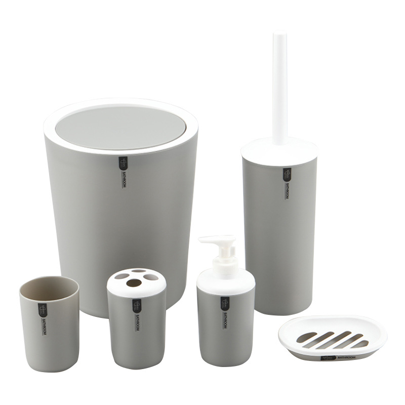 Conjunto de seis piezas de baño de lavado de color sólido transfronterizo exclusivo para el comercio exterior conjunto de baño en caja de color suministros traje de baño