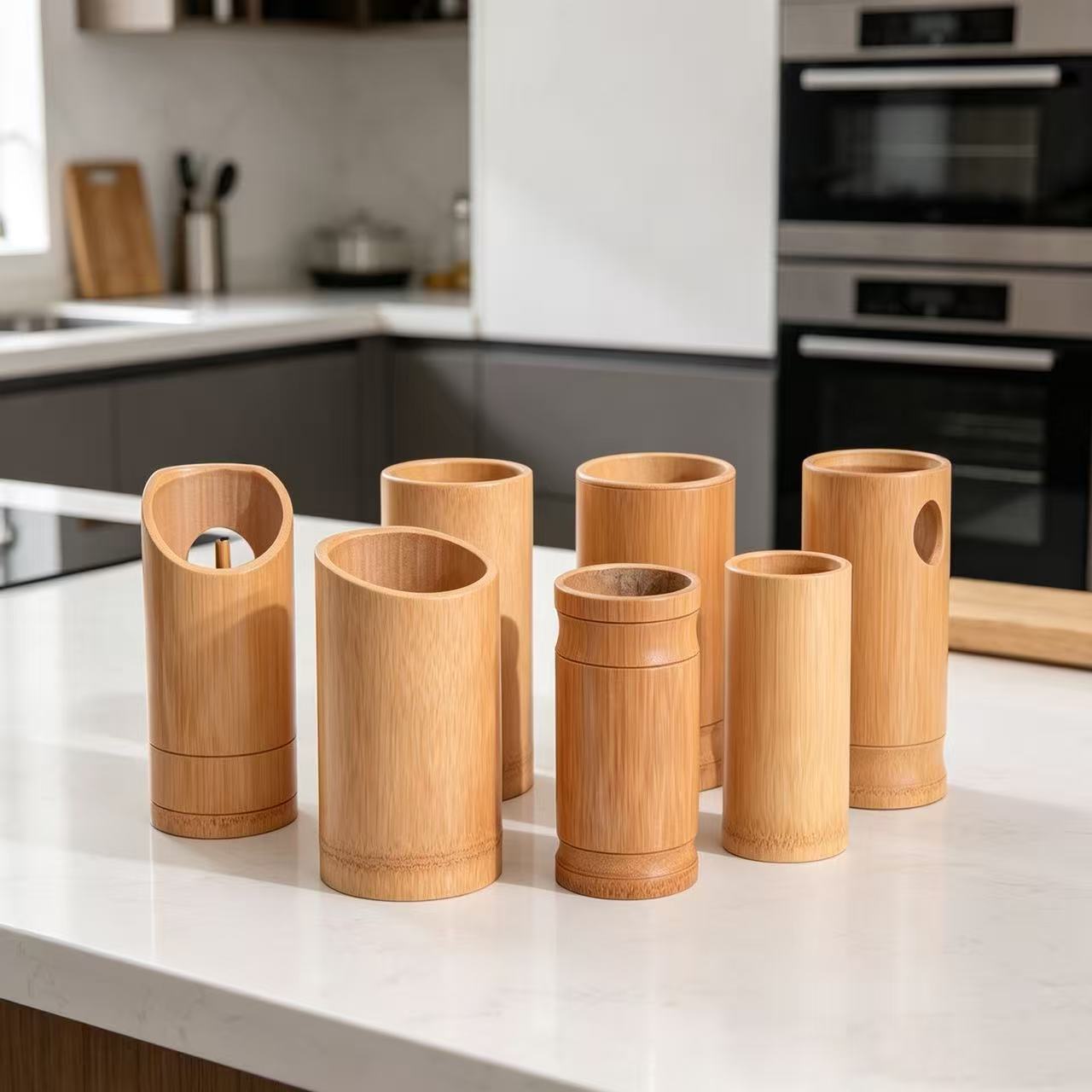 Bamboo Chopstick Holder for Commercial Use, Bamboo Skewer Holder for Restaurants, Engraved Logo, Bamboo Chopstick Container, Chopstick Cage, Chopstick Storage, Chopstick Bucket