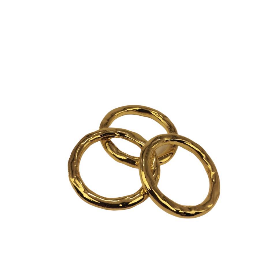 Anillo de aleación de zinc para bolsas y bolsas de metal. Botón de bobina O-shaped para ropa al por mayor