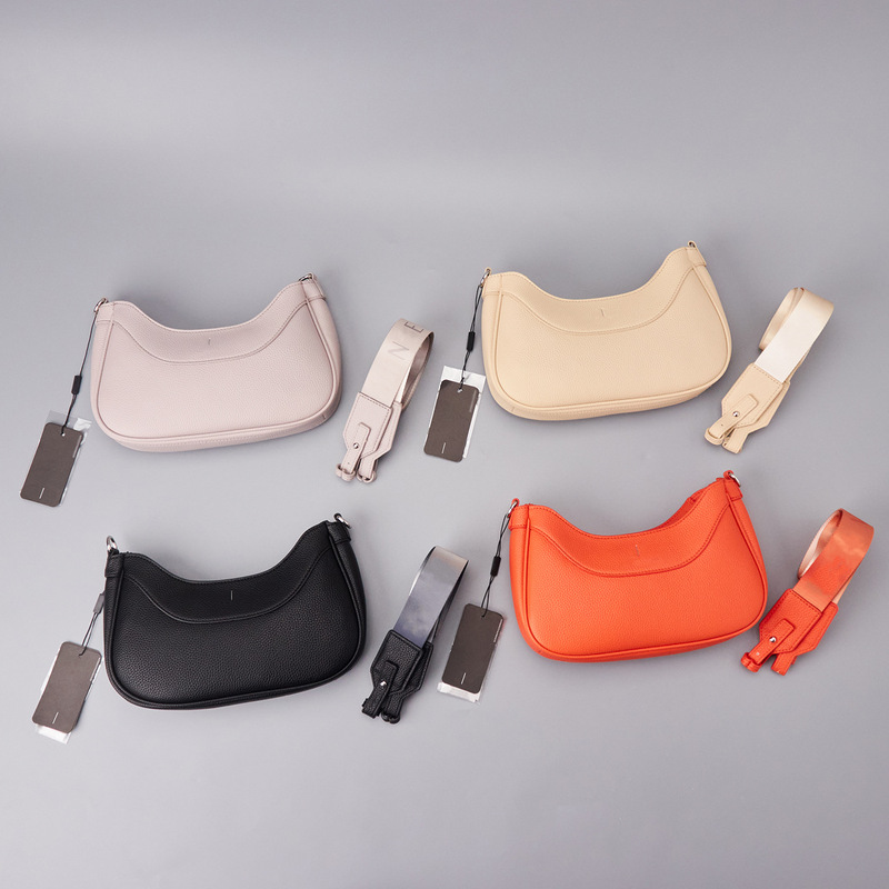 2025 New Half-Moon Bag, Shoulder Bag, Armpit Bag, Pebbled Fashion Bag