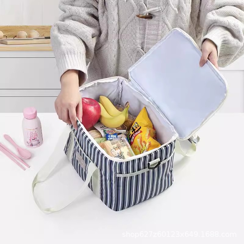 Paquete de aislamiento grueso de picnic personalizado, bolsa de almuerzo, bolsa de hielo, bolsa de hielo, fresco, impermeable, picnic al aire libre portátil con comida refrigerada