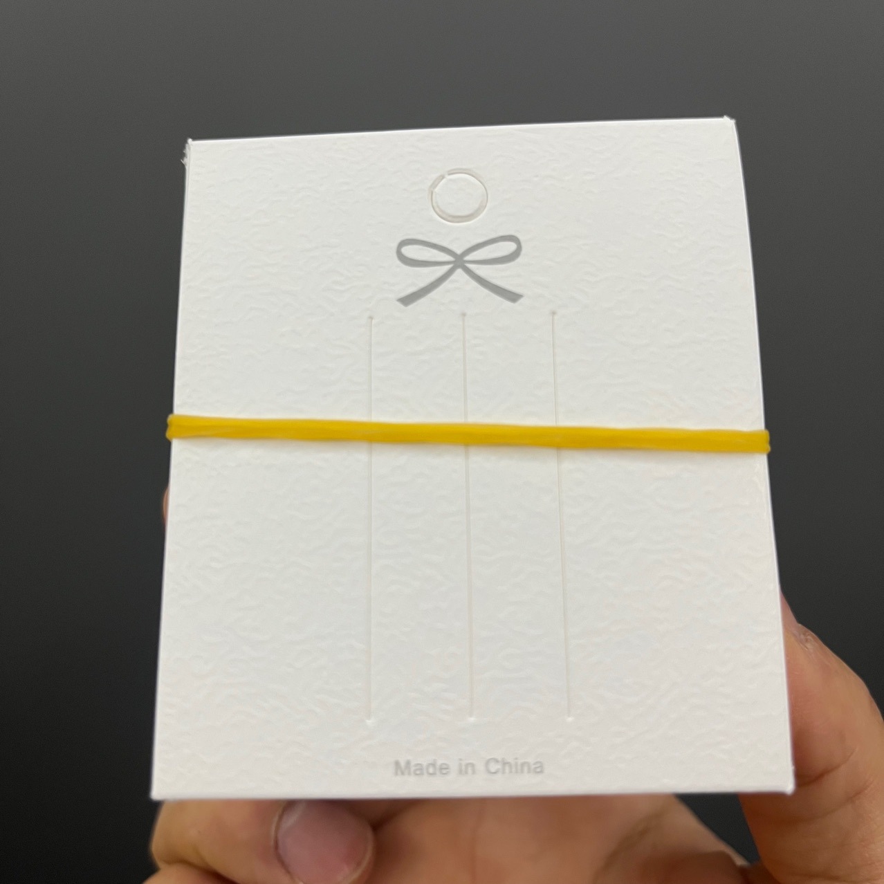 Kp938仿皮纹领结小方卡发夹包装卡片地摊发饰发卡子吊牌卡片批发