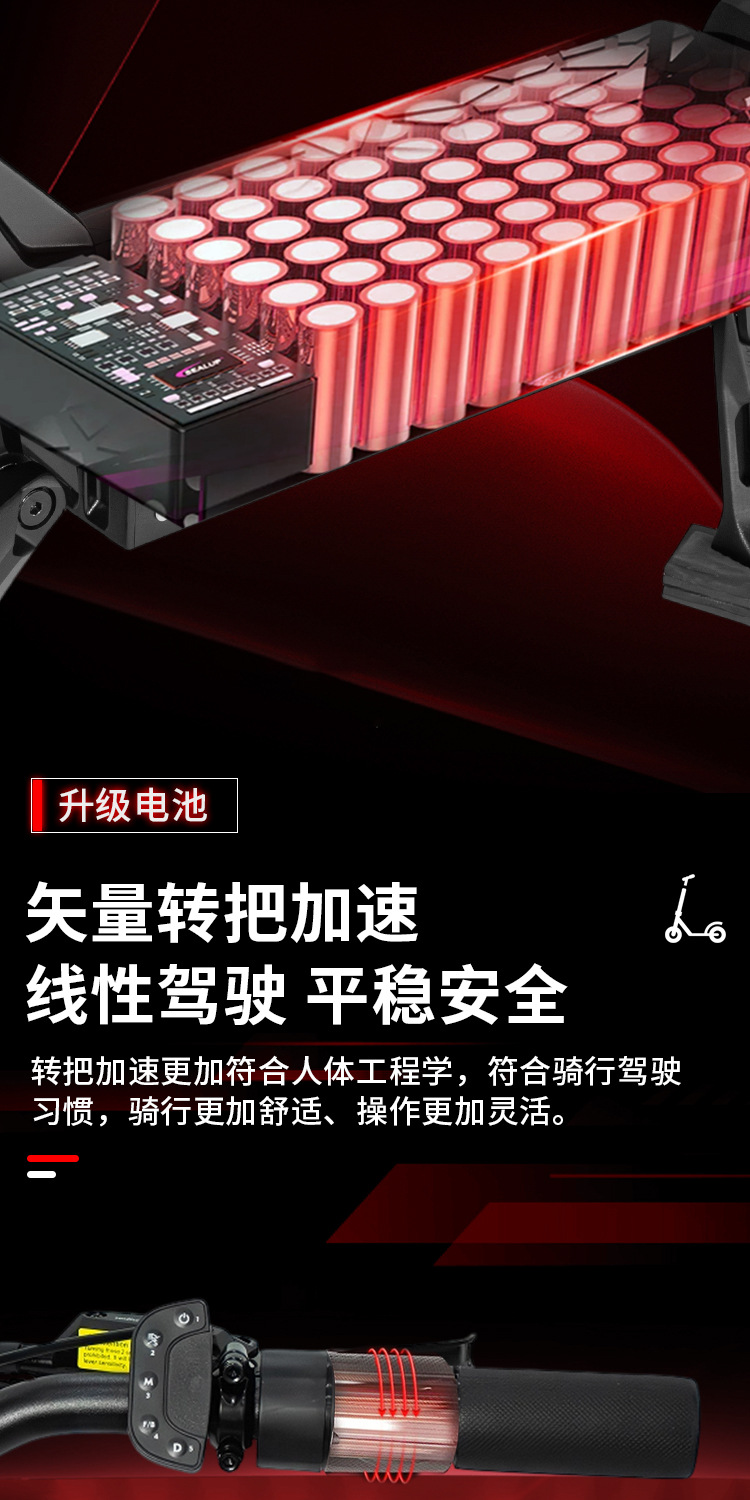 EU stock BOYUEDA electric scooter adult commuter electric vehicle single-drive high-speed foldable mobility scooter
