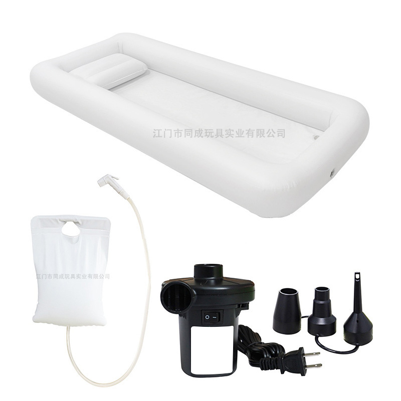 Spot Pvc Inflatable Bath Foldableing Medical Care Pool Adult Bath Tub Elderly Lying Bath Pool