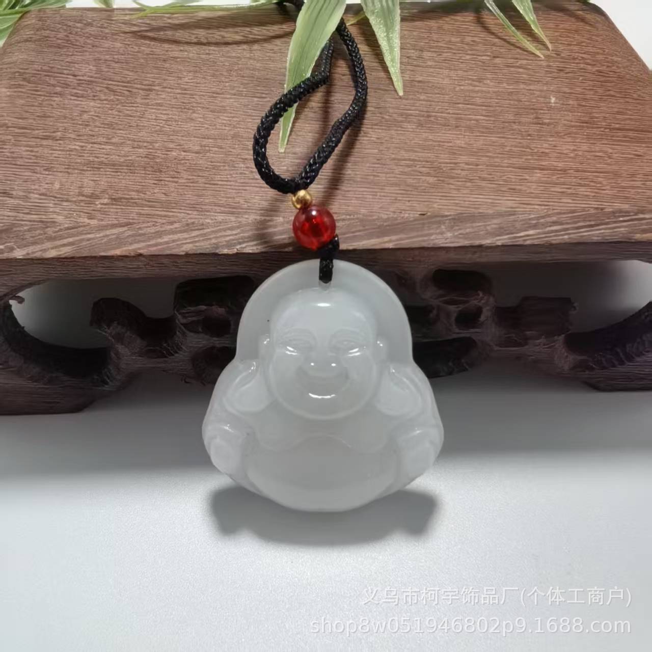 Natural Xinjiang Hetian Jade Maitreya Buddha Pendant Men's and Women's Jade Necklace Big Belly Buddha Pendant Manufacturer Wholesale