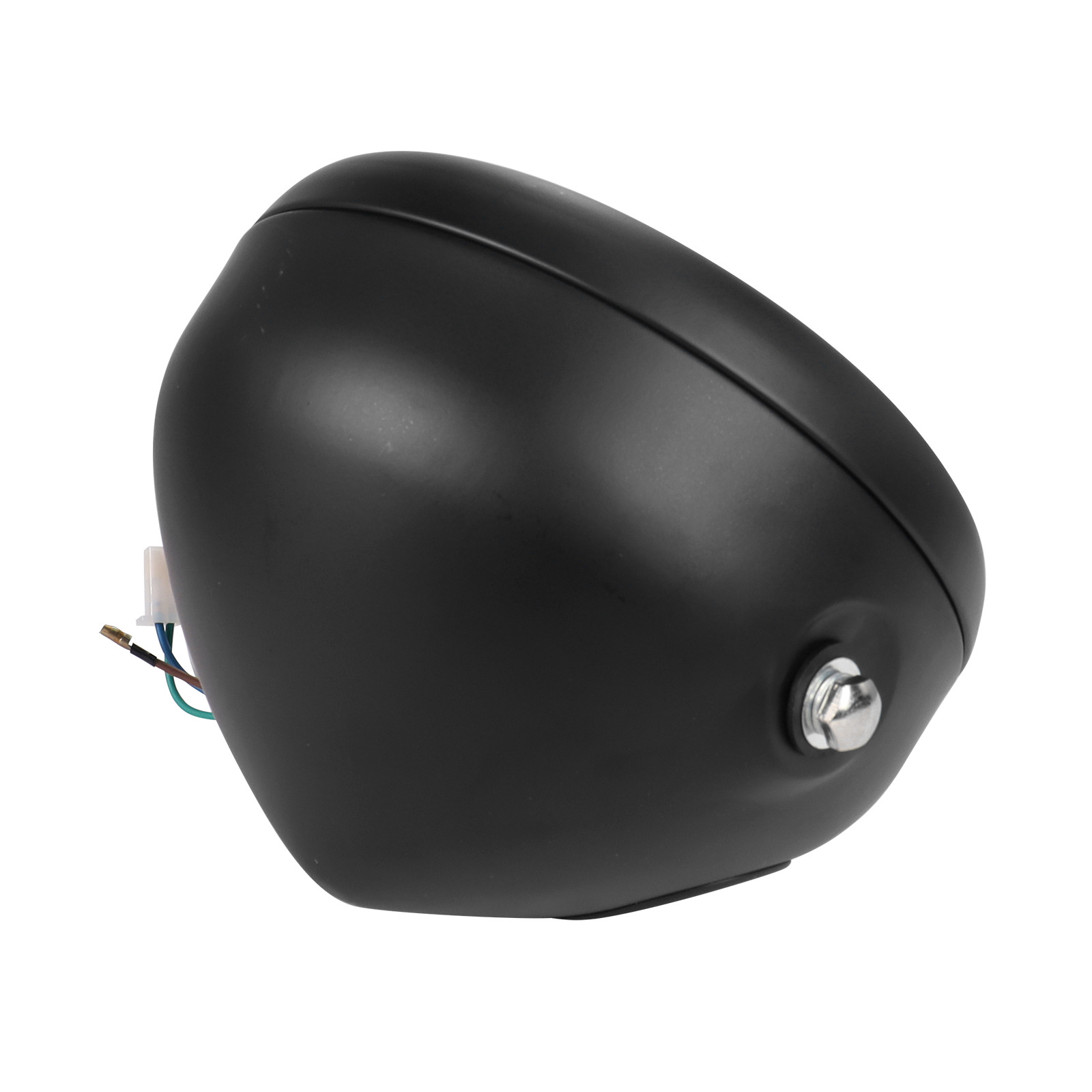 Modified Retro Headlight GN125 Retro Black Shell Round Headlight