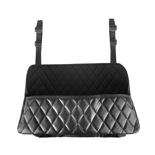Car storage net bag, car item bag, seat storage bag, foldable leather storage bag, car seat back bag