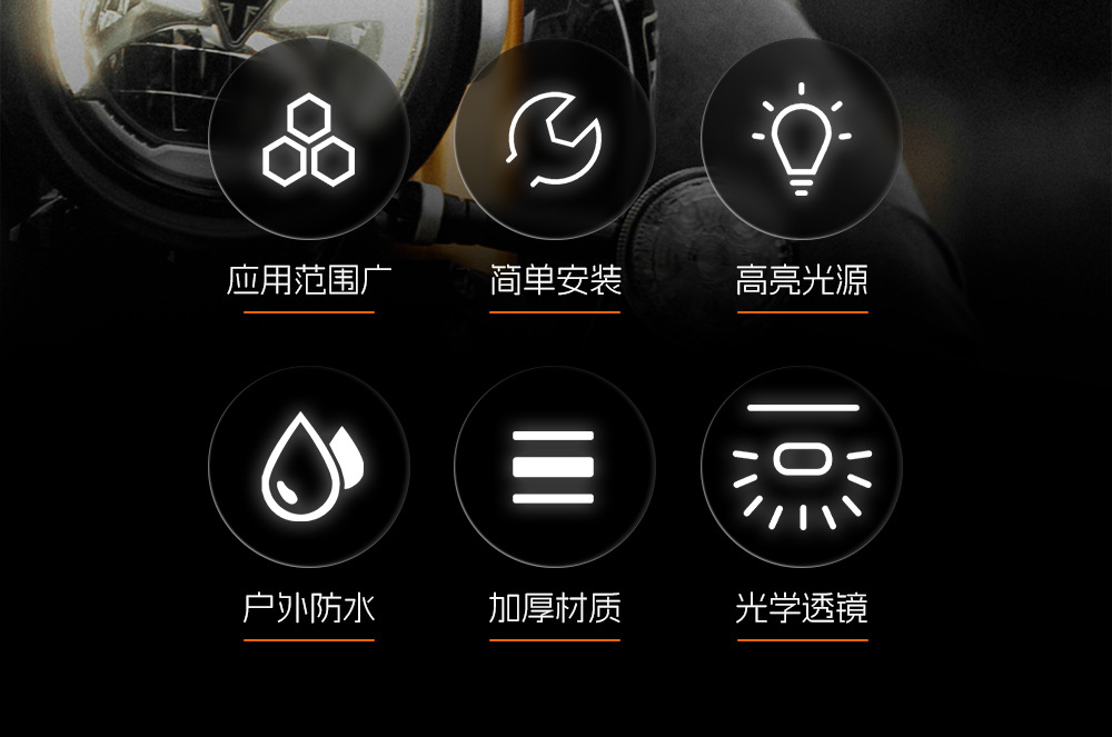 Car, Motorcycle, Electric Vehicle, Eagle Eye Light, Colorful Light, 12V Motorcycle Flash Light, Brake Light, Mirror Light, Warning Light