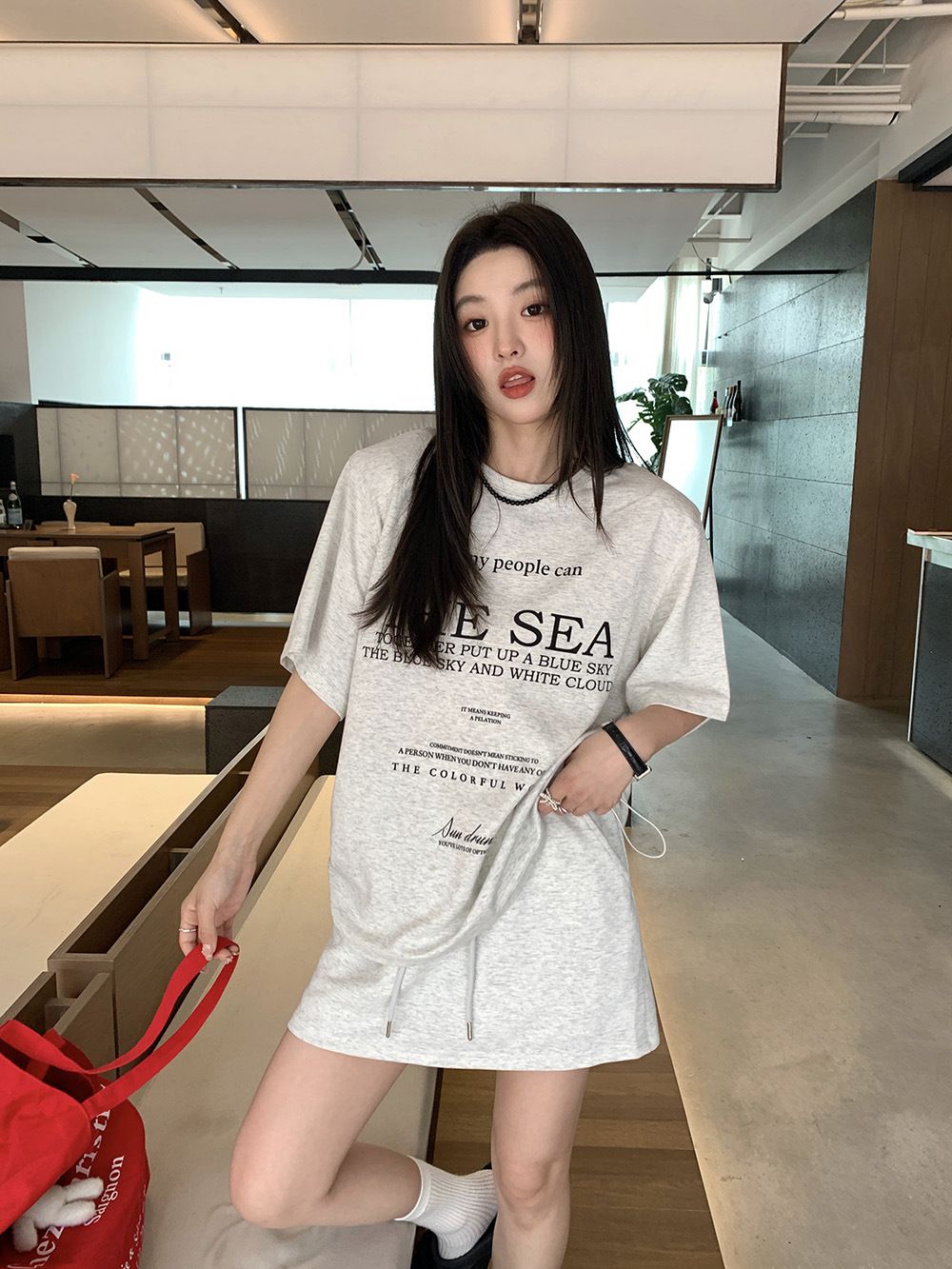  夏  L-4XL 大きいサイズ Tシャツ スカート