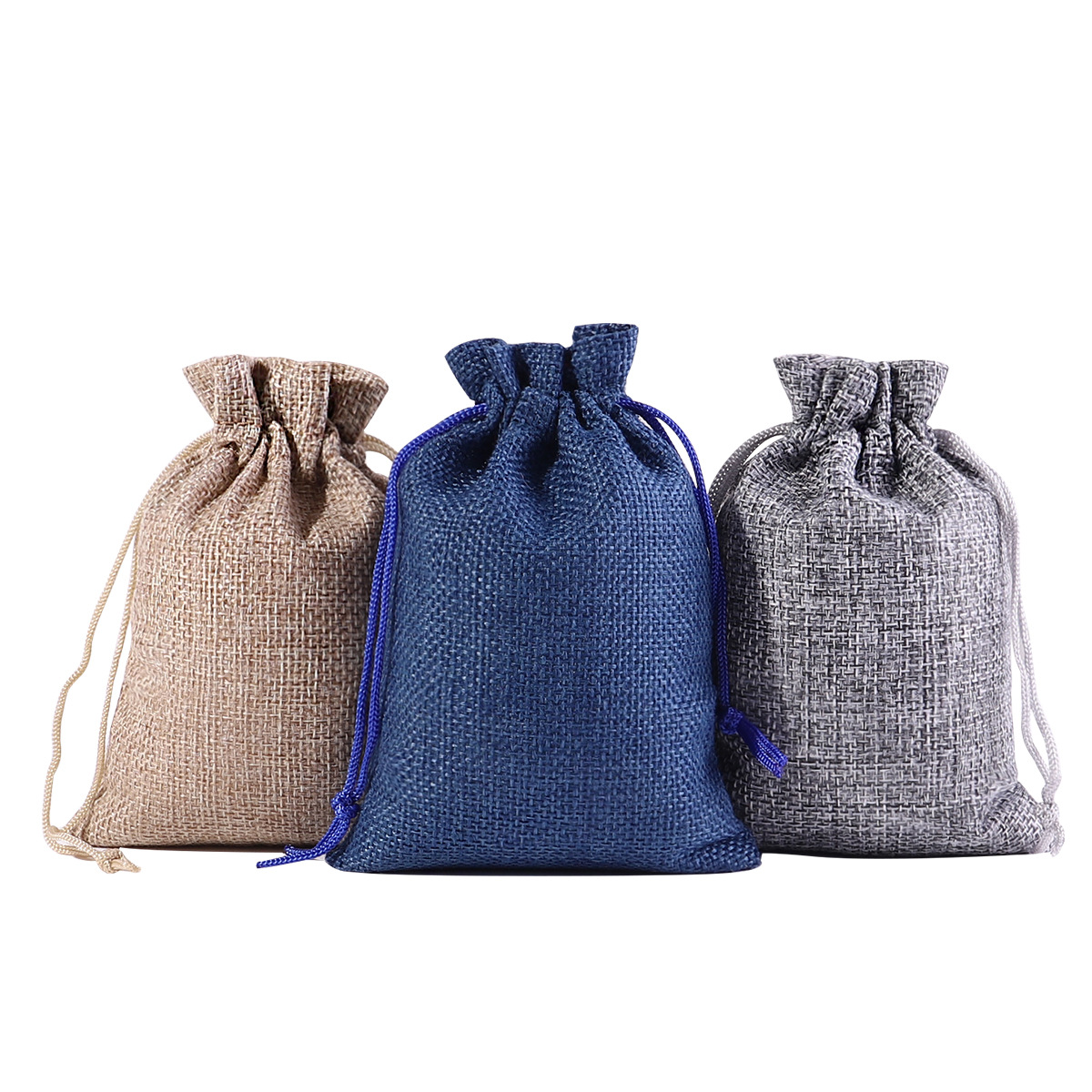 Amazon Venta caliente Lino Navidad regalo bolsa traje 24 Calendario de Adviento Festival caramelo regalo bolsa al por mayor