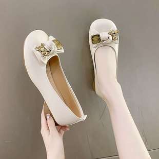 Old North Versatile Mary Jane Shoes for Women 2025 Spring/Summer New British Style Student Chunky Heel Slip-On Loafers for Women