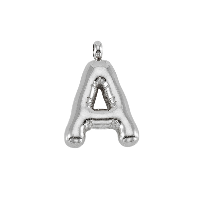 Plating Design 1 Piece Stainless Steel Letter Pendant