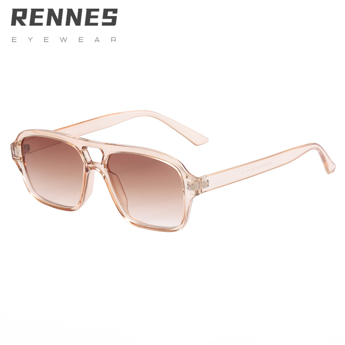 2022 nuevo europeo y americano doble haz cuadrado gafas de sol hombres y mujeres de la misma moda gafas de sol de moda 98078