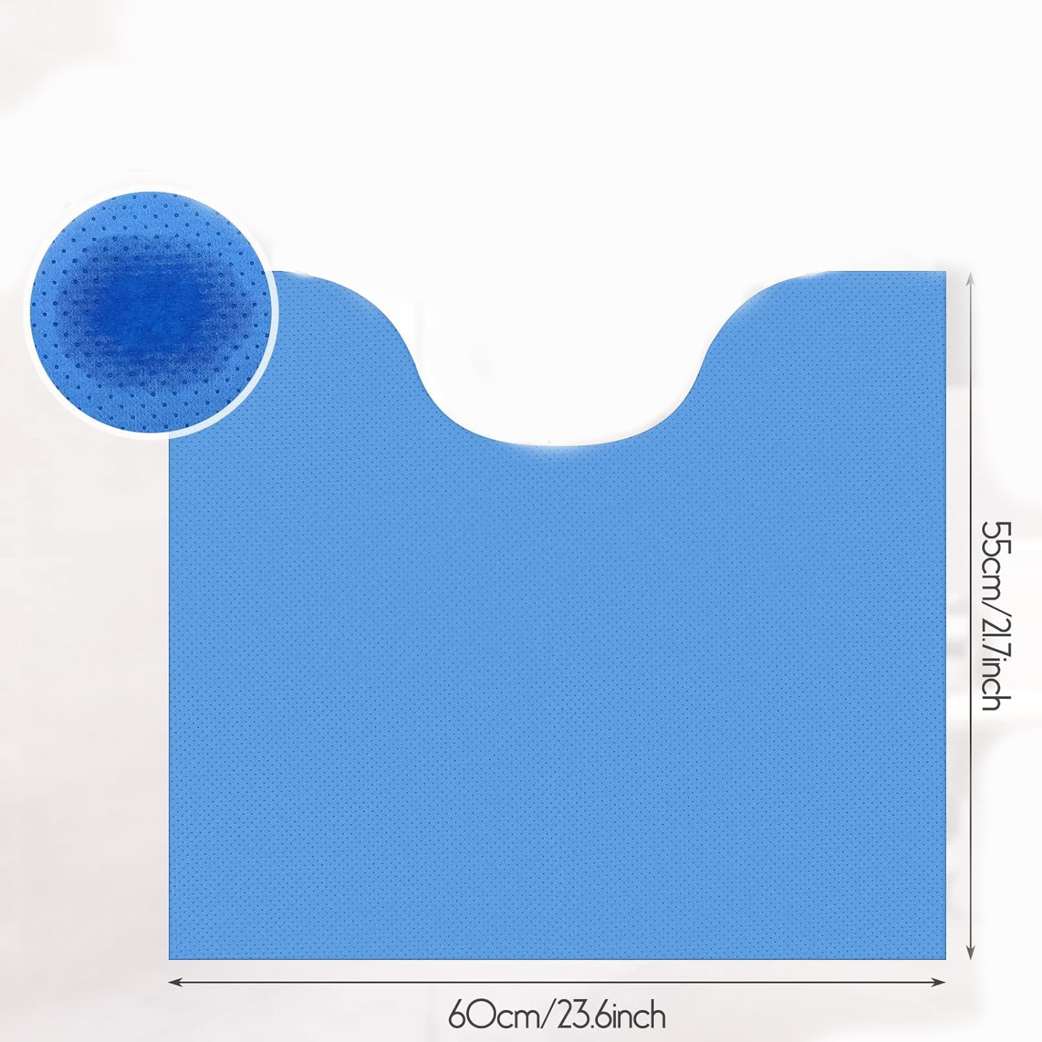 现货速发 无纺布一次性吸水防滑马桶垫 防滑U型卫生马捅脚垫地垫C