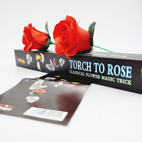 G0415 Torch Turns into Rose Premium KingMagic Magic Prop Festival Performance Party Performance