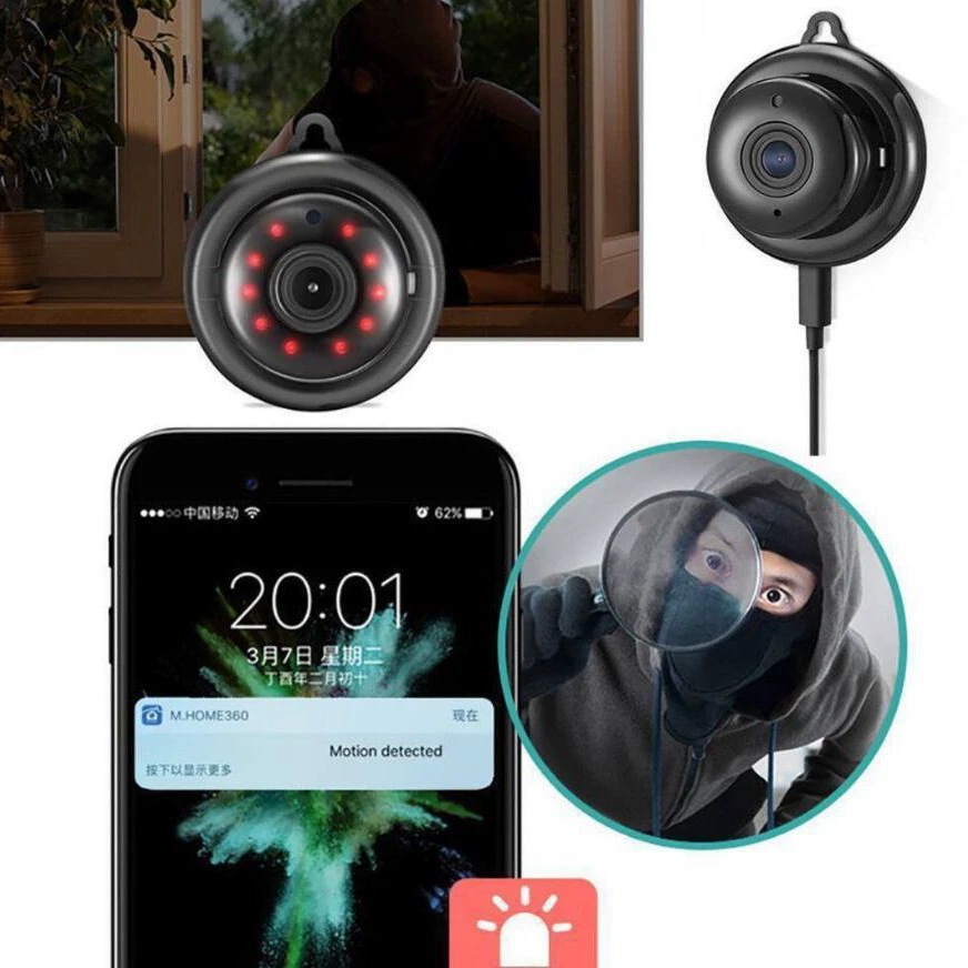 V380 smart HD camera hook night vision security remote monitoring camera wireless wifi hook model