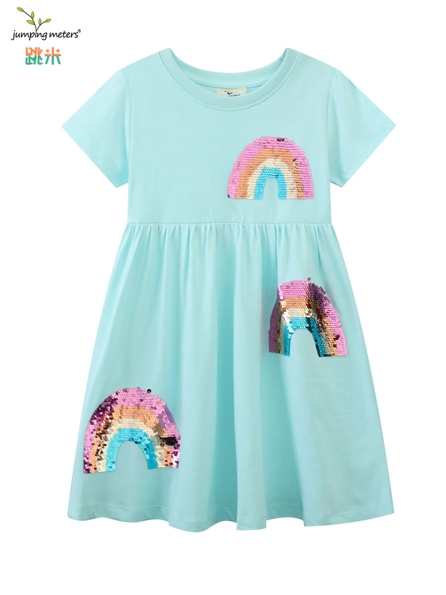 Vestidos de verano europeos y americanos para niñas, vestidos de princesa de manga corta para niñas, lindos vestidos bordados para niñas, distribución y dropshipping. image 7