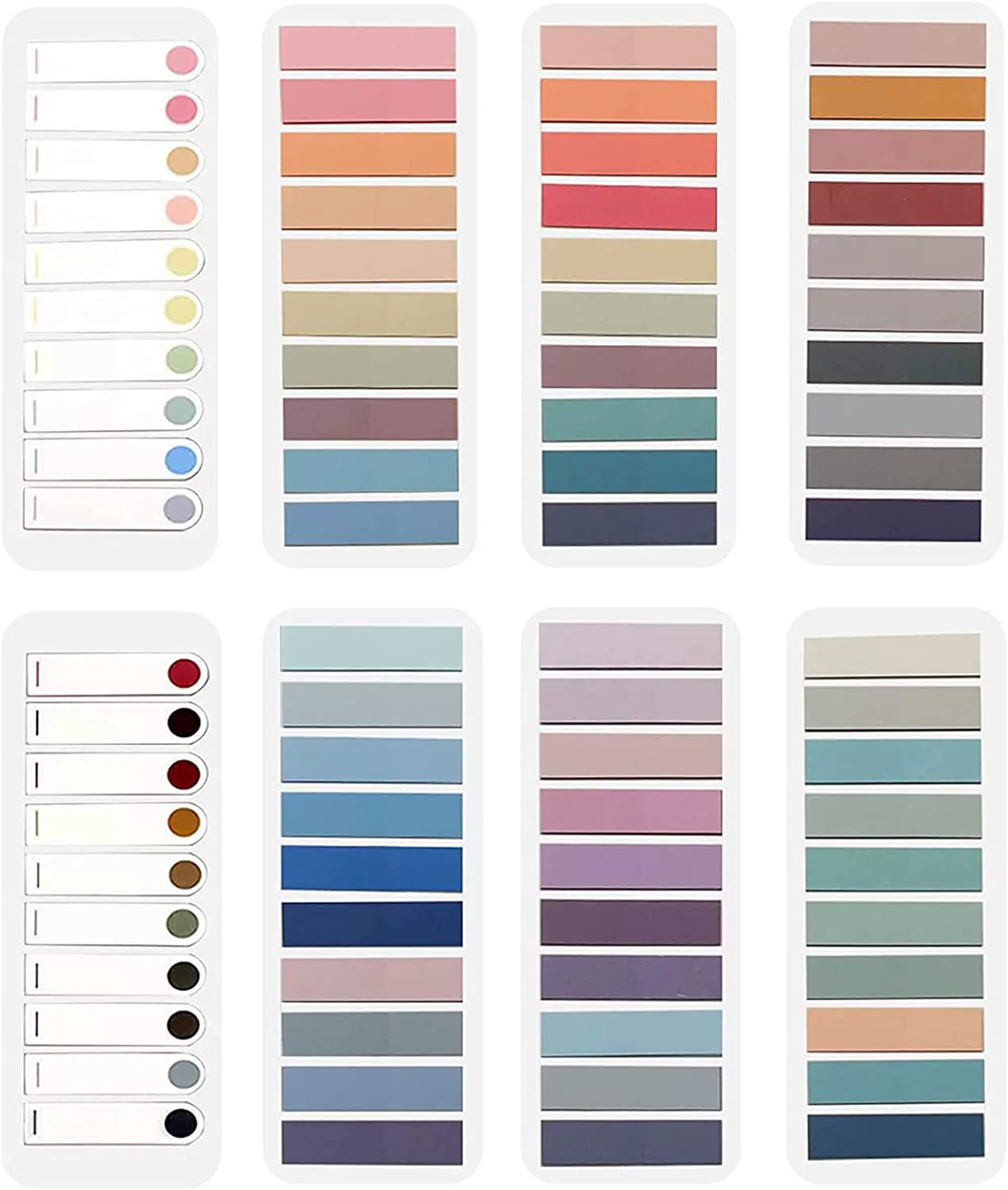 Новые цветные стикеры в стиле Моранди, 60 цветов, самоклеящиеся, ретро, портативные, для рукописных заметок, маленькие, удобные.