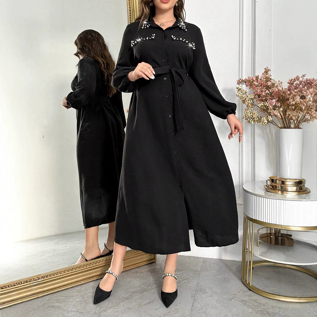 Платье в стиле Хепберн Xiaoxiangfeng, весенне-осеннее женское новое высококачественное утягивающее талию внутреннее французское черное длинное платье