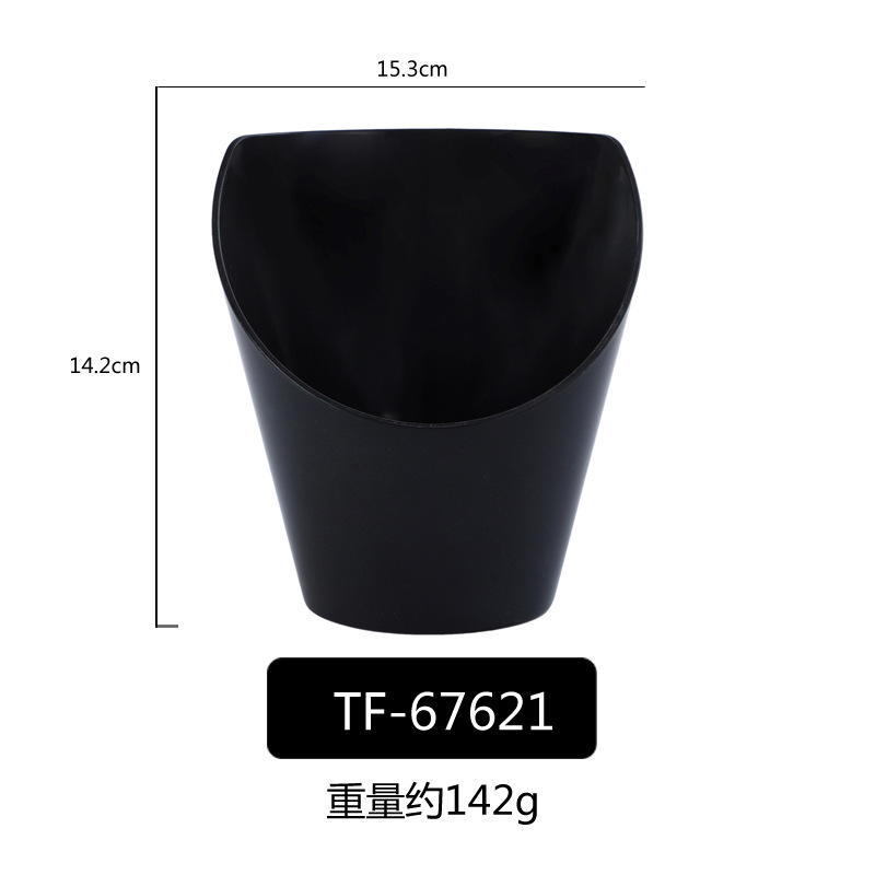 PP porcelana-como colorido oblicuo Tazón de fuente Cubo de lechuga Tazón verde vegetal cubo vegetal creativo restaurante comercial Ensalada de frutas Tazón