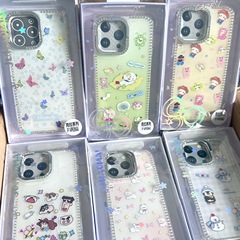 克拉系列适用苹果17手机壳iPhone16卡通满钻华为P80PRO边钻保护套