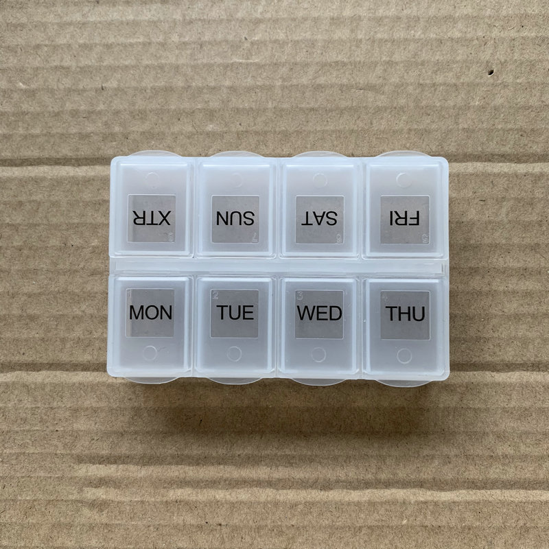 专业生产医院促销礼品药盒 8格医药盒 八格医药盒 一周加备用药盒