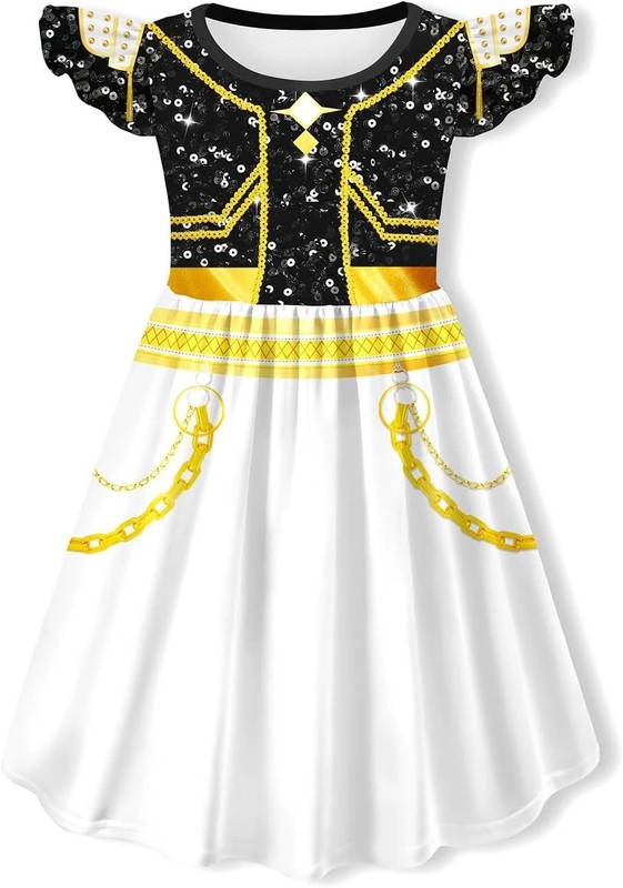 跨境欧美新款k-pop女孩恶魔猎人流行歌手万圣节装扮儿童舞台套装|undefined