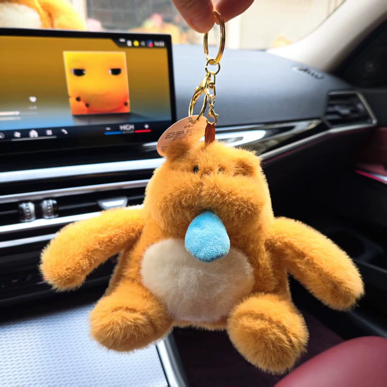 Корейская версия Ou Sork желтый медведь подвеска сумка сумка кукла высокого качества кукла