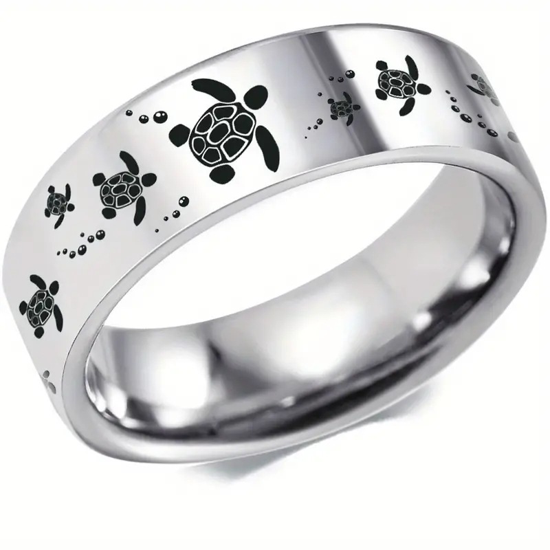 Star Pattern Simple Style Star 304 Stainless Steel Women's Rings