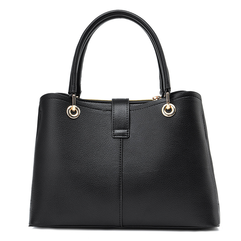 Bolso de mano moderno y elegante para mujeres de mediana edad, 2025, bolso tote simple de gran capacidad para el hombro y bandolera.