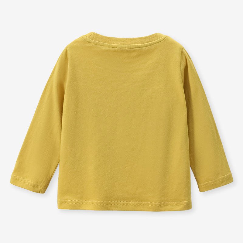 JOJOBEBE Europa y América ropa para niños Otoño Nuevos Niños Camiseta de manga larga de algodón de dibujos animados impreso camiseta de los niños