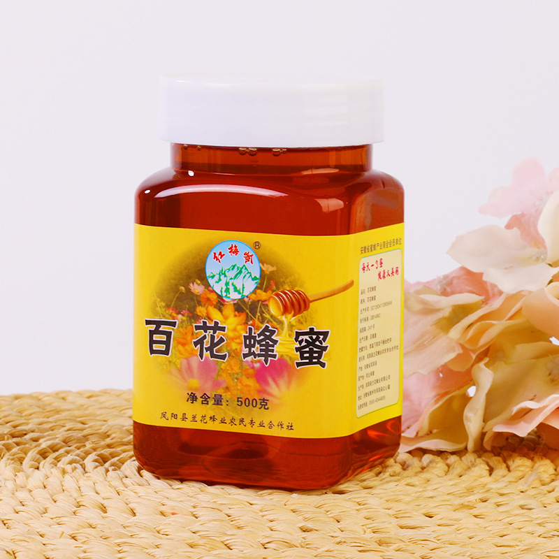 Baihua Honey Red Meiling Liquid Honey Dropshipping New Baihua Honey Substitute 500g Large Quantity in Stock