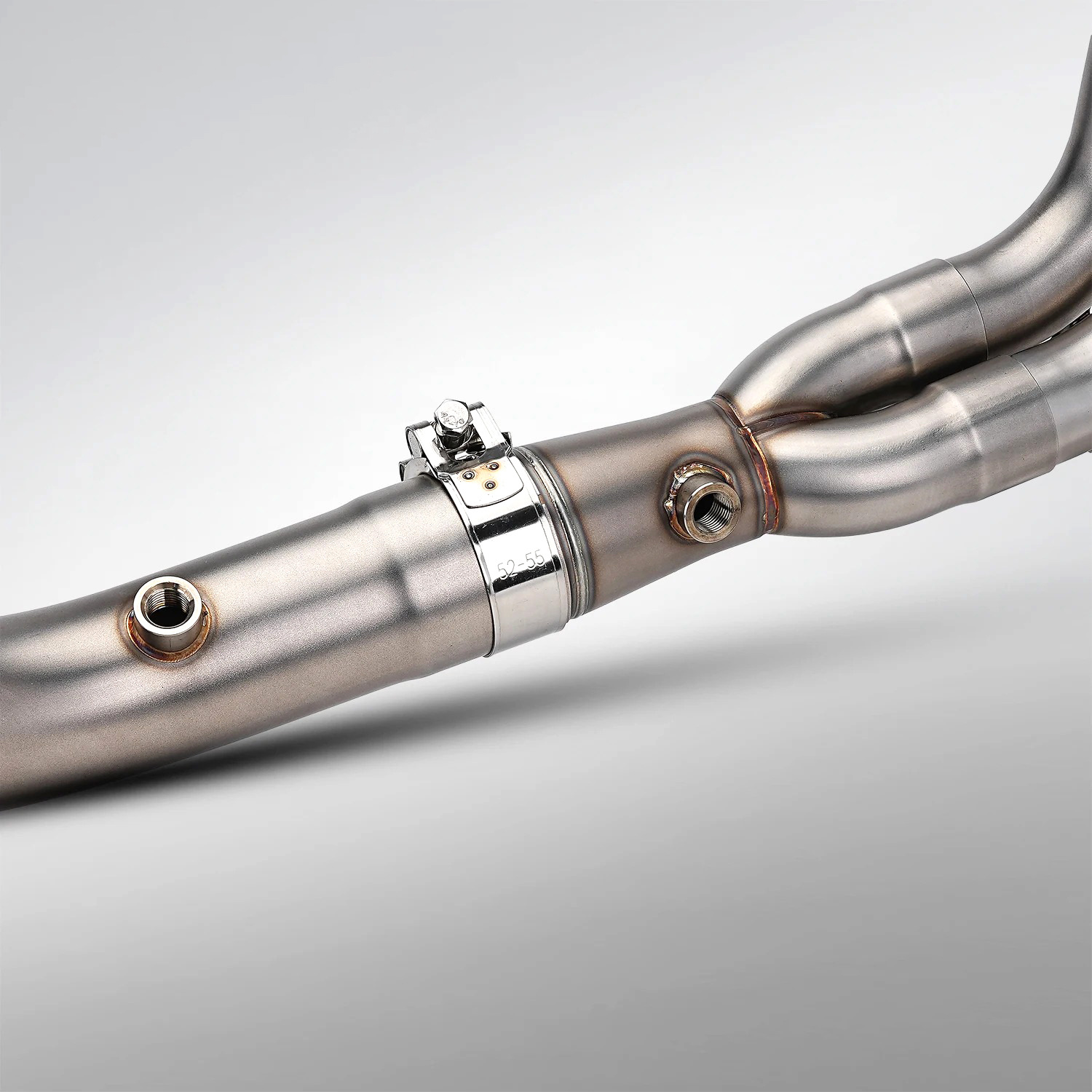 MT-07 TRACER700 XSR700 Motorcycle Modified Exhaust Front Section MT07 Dual Oxygen Sensor Exhaust 51MM