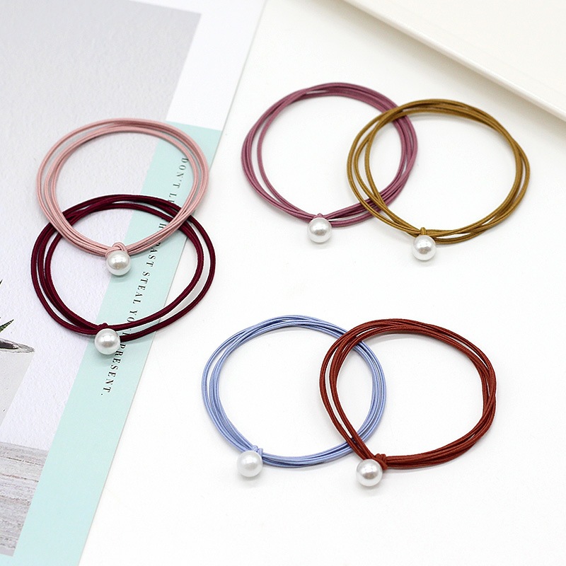 Three in one bead hair rope