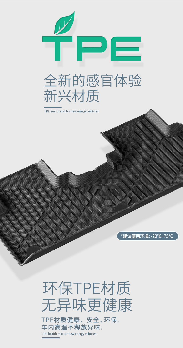 TPE Floor Mats, Seat Back Mats, Trunk Mats for Leapmotor C10 24-26