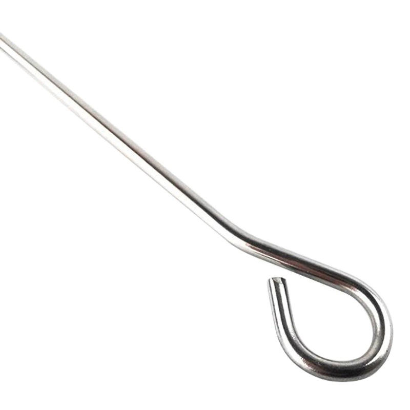 В наличии Нержавеющая сталь Толстая игла с гусиным хвостом Игла с утиным хвостом Печь для жарки Утиная Шея Игла Струна барбекю Свиная игла 15 35 см